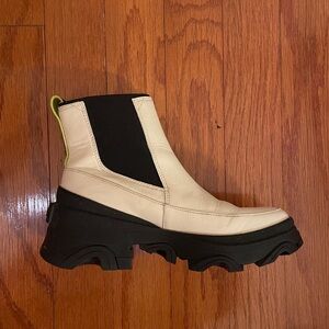 Sorel Ankle Boots in Cream and Black